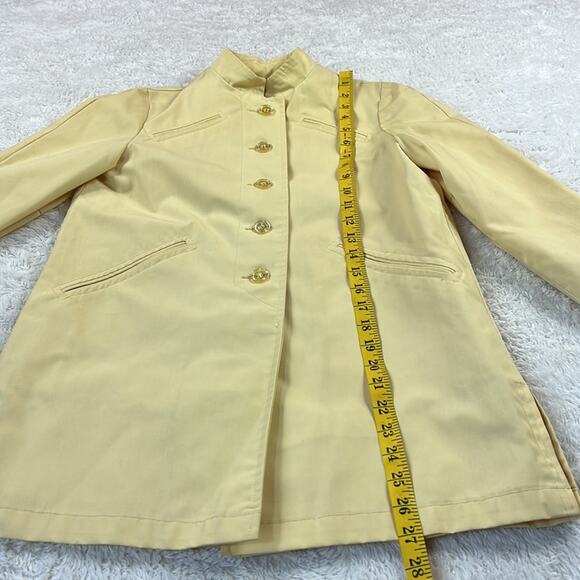 Vintage Little Miss Mack Mackintosh buttercream overcoat trench coat, XL - Picture 7 of 11